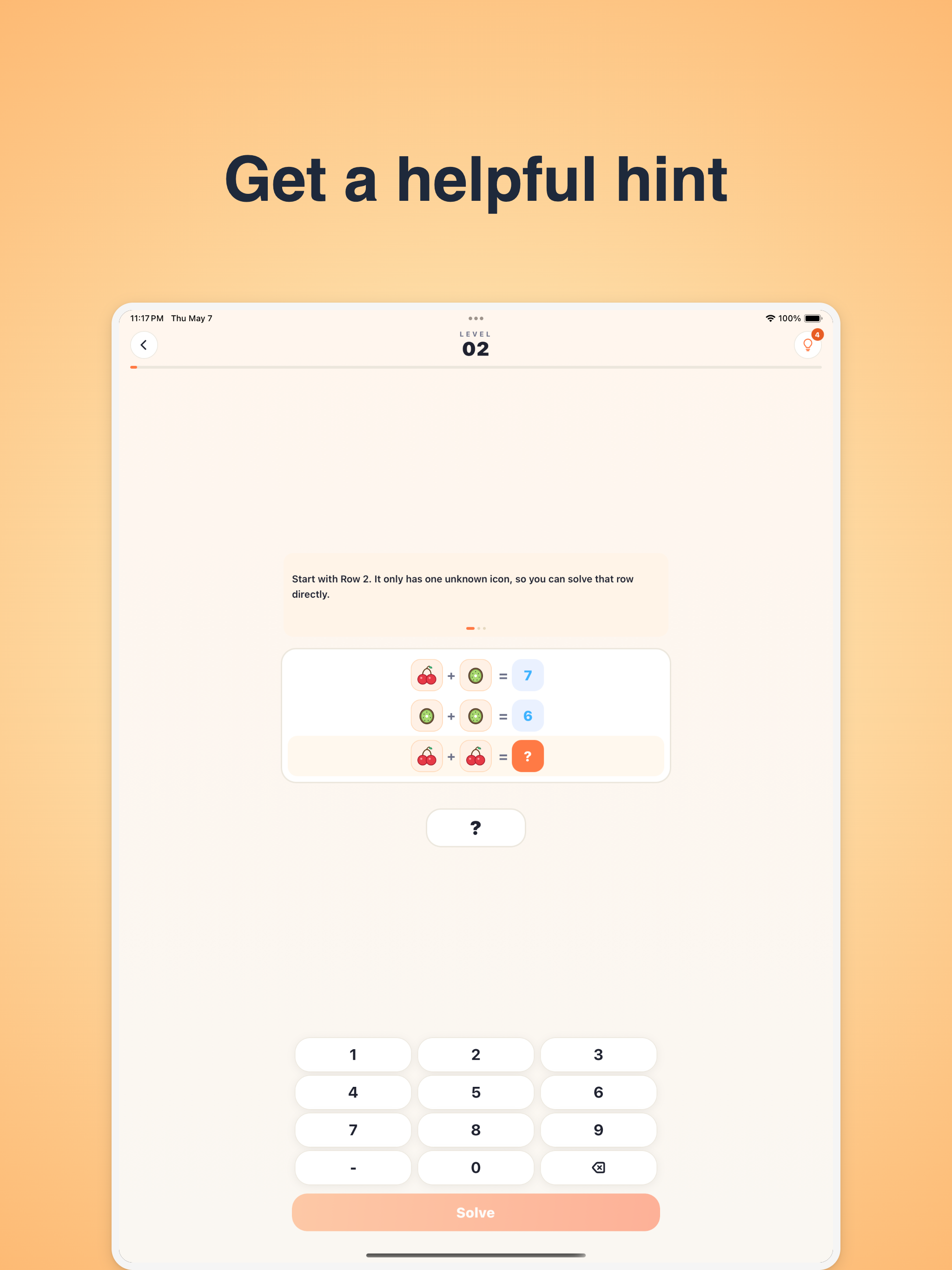 Fruit Formula: Math Puzzle