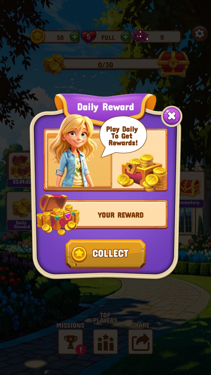 Lillys Garden Match 3 Tiles