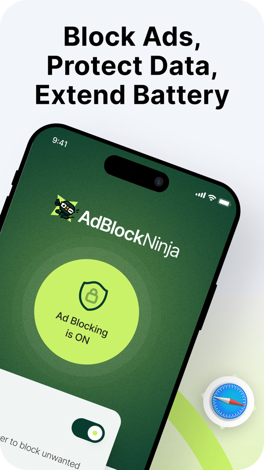 #2. AdBlock Ninja for Safari (iOS) 由: Birchwood Group, LLC