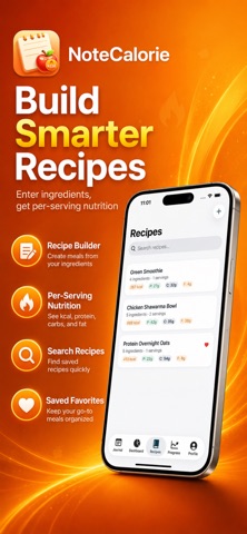 Calorie Counter: NoteCalorie iPhone screenshot