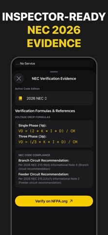 Scan & NEC Code: ElectricCalc Screenshot 2 of 7