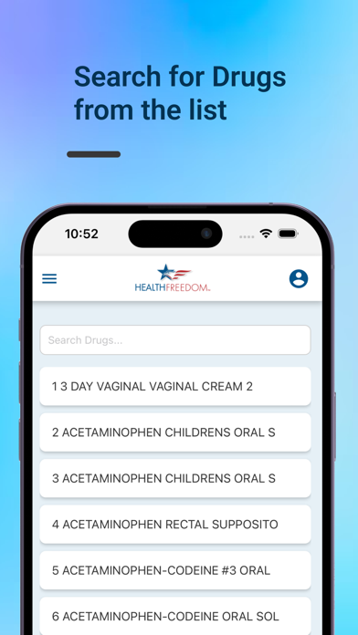Health Freedom Member Screenshot