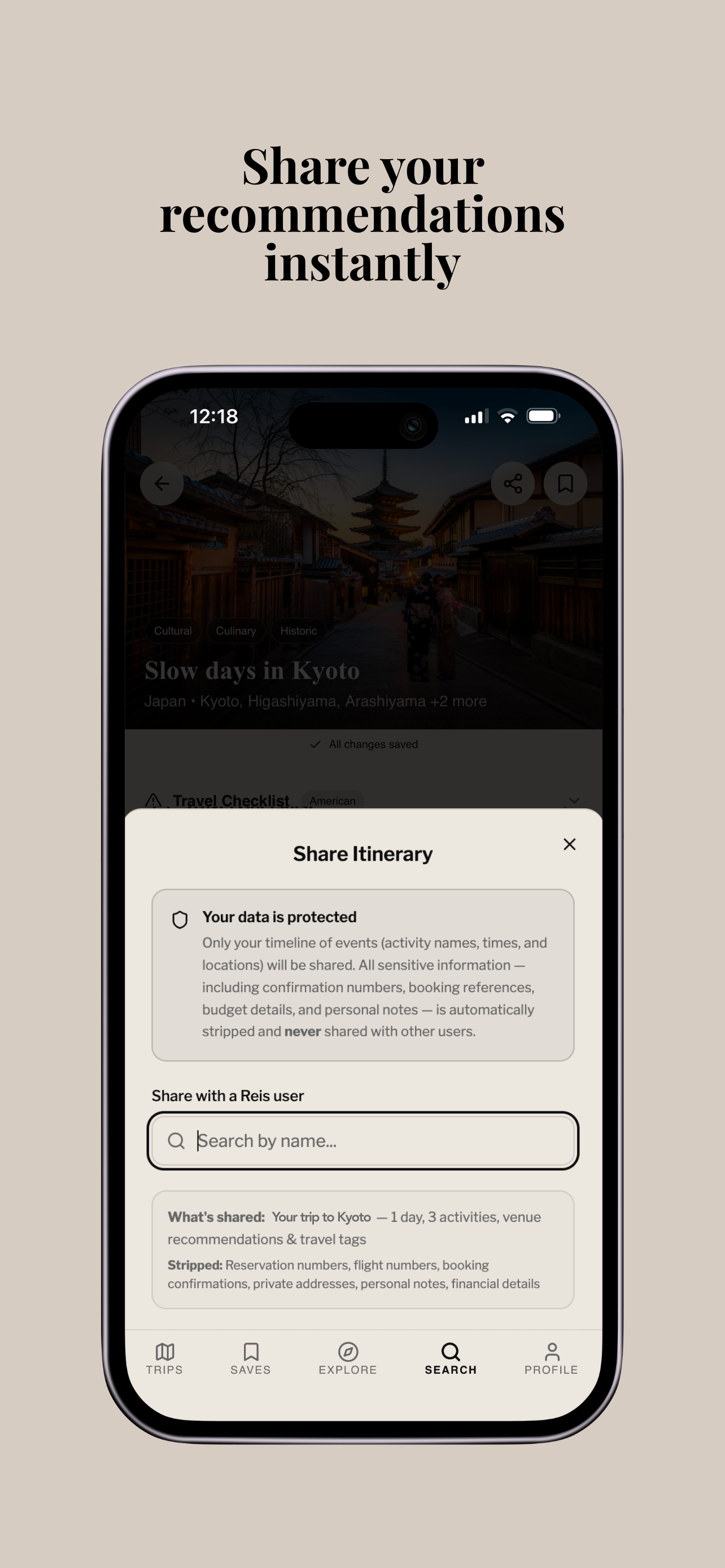 Reis - Travel, Curated screenshot 7