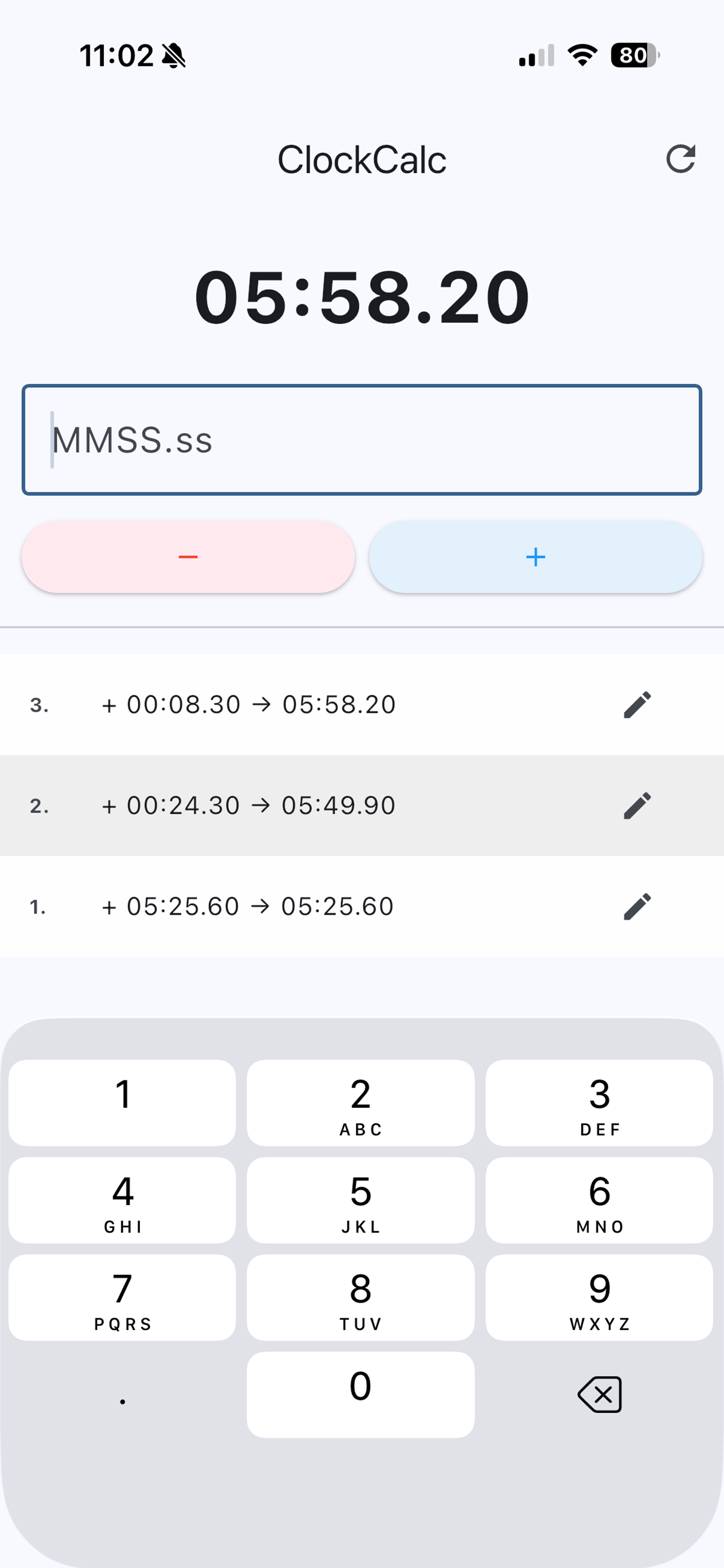 Clock Math Calculator screenshot 2