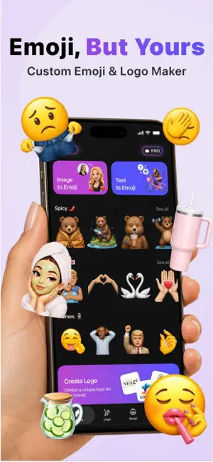 Mojis: AI Emoji & Logo Maker iPhone screenshot 1