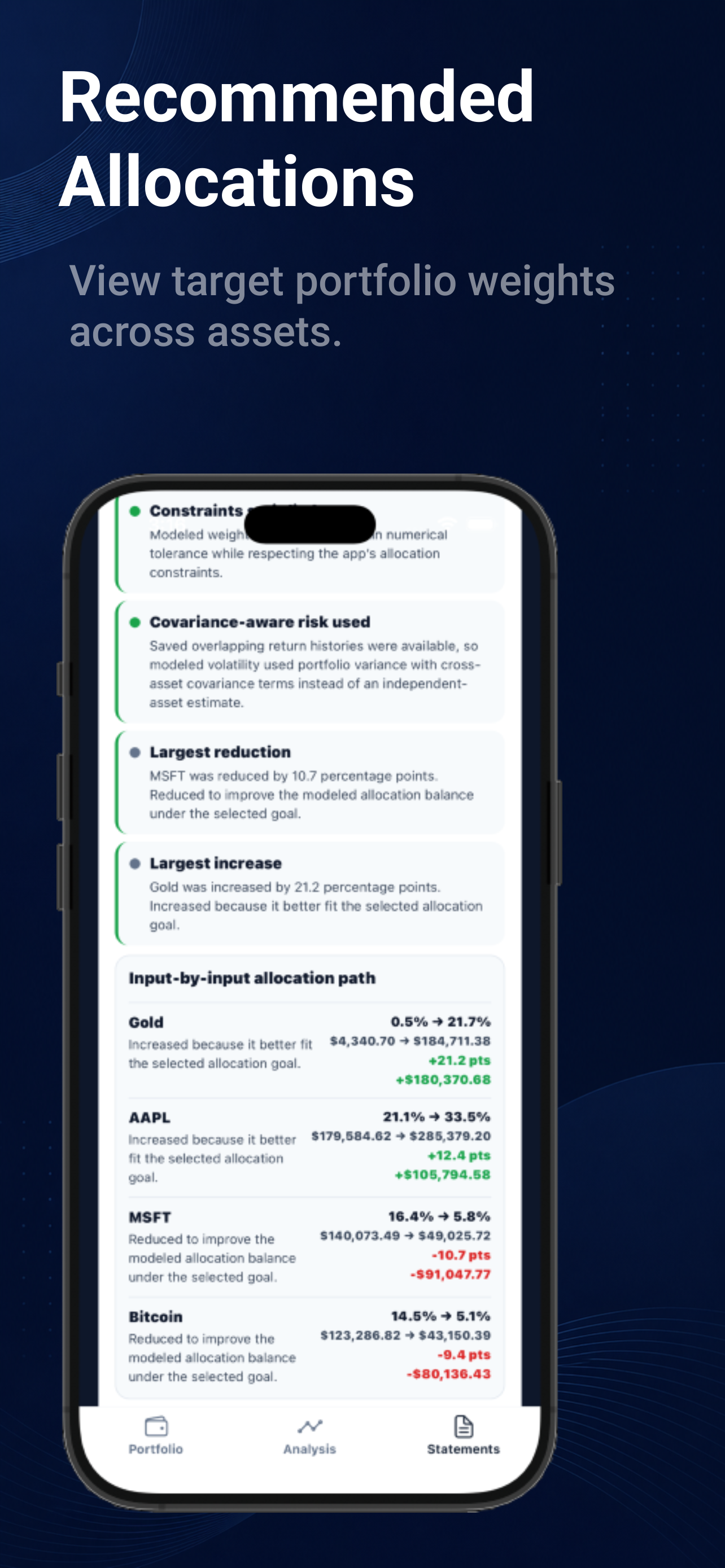 Investment Optimization