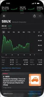 Stocks screenshot 2