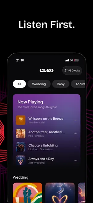 Cleo - AI Gift Song Maker screenshot 2