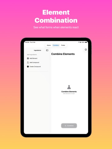 Elementum iPad screenshot