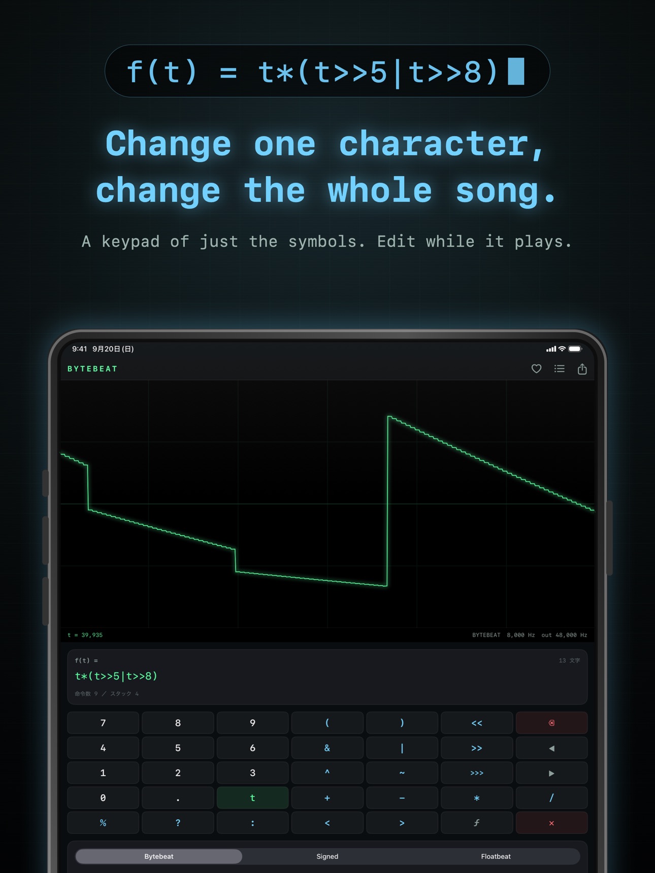 Screenshot 7 of Bytebeat: Make Music with Code