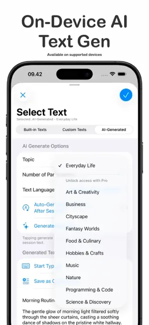 Screenshot 2 of ClickClack – Typing Trainer 4.0