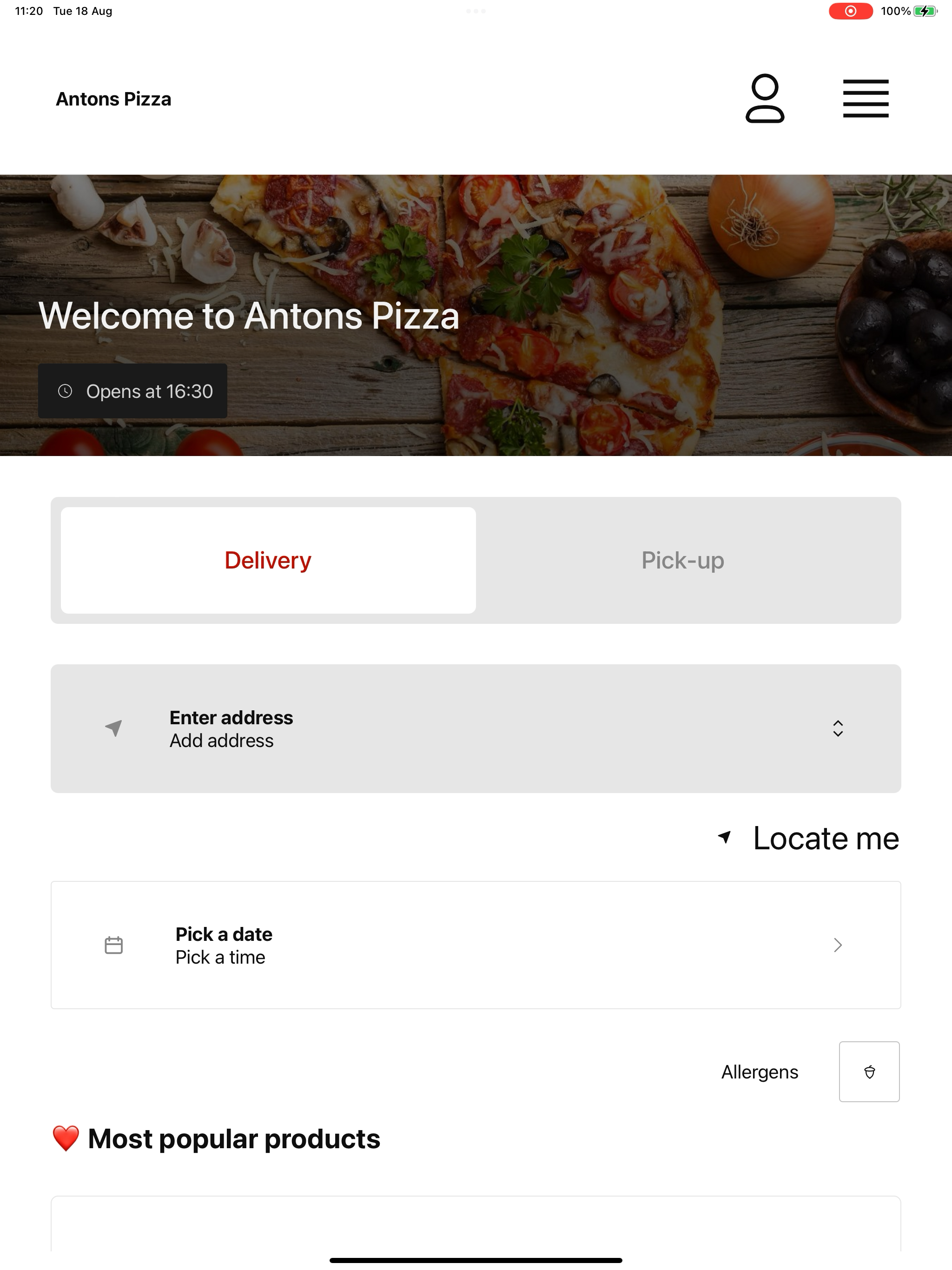 Antons Pizza screenshot 9