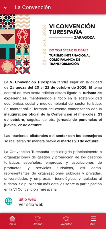 VI Convencion Turespana 2026 screenshot 2 of 5