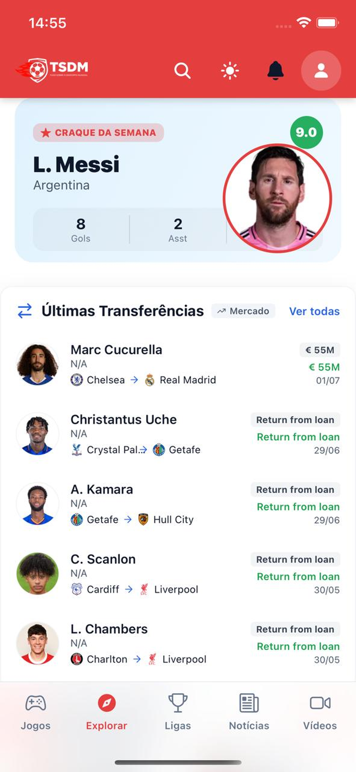 TSDM: Football Live Score screenshot 3