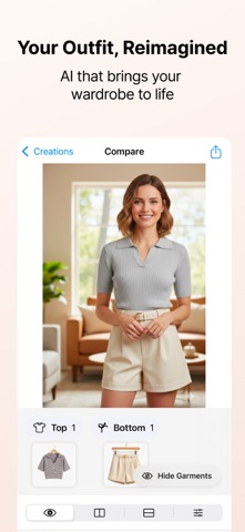 Outfit Maker: AI Try-On Closet iPhone screenshot