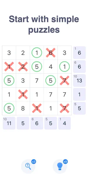 Sumplete: Number Logic Puzzle screenshot 1
