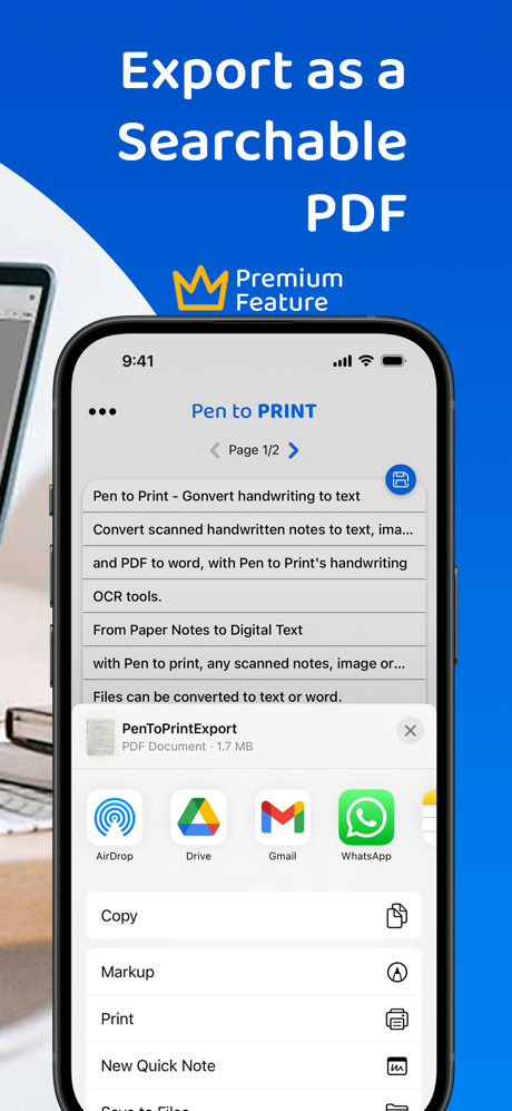 PenToPrint Handwriting to PDF screenshot 6