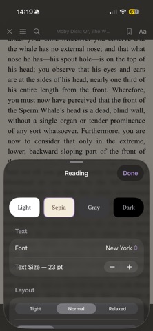Sutra — eBook Reader screenshot