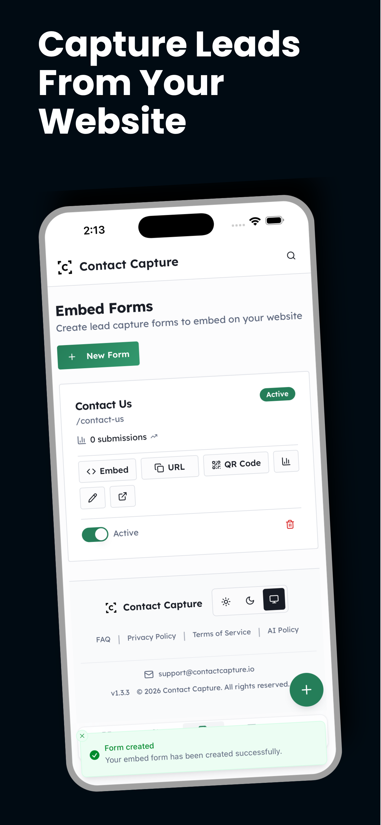 Contact Capture - Lead Intake