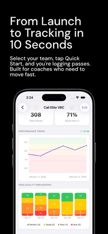 Volleyball Pass Tracker Screenshot 8 of 10