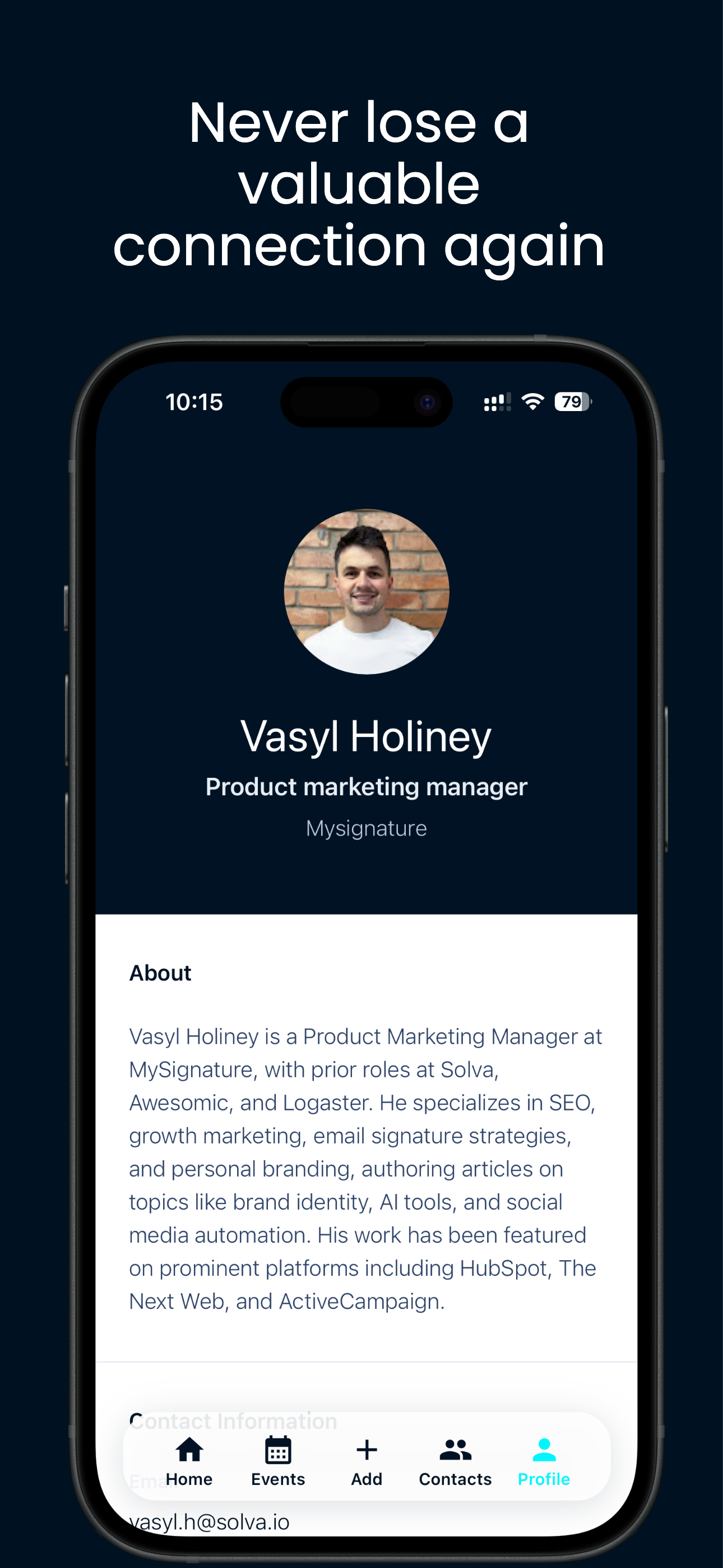 MyMeet: Digital Business Cards