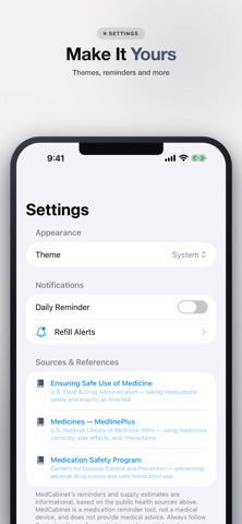 MedCabinet: Pill Reminder iPhone screenshot