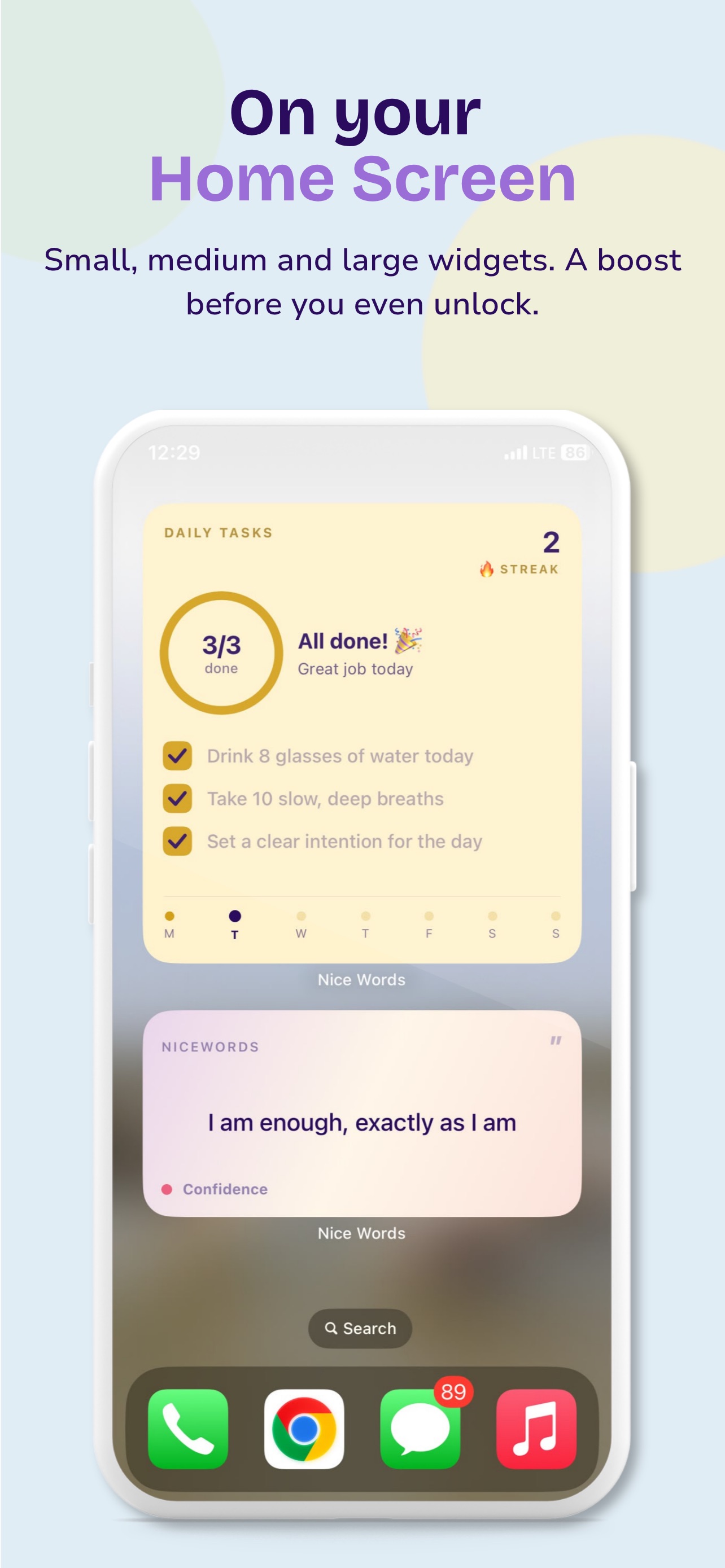 Screenshot 2 of Nice Words: Daily Affirmations