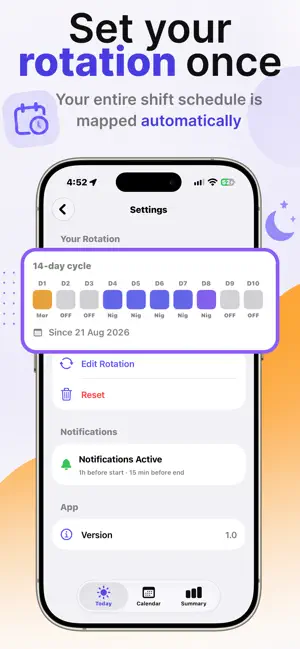 Turnos Shift Rotation Calendar screenshot 2