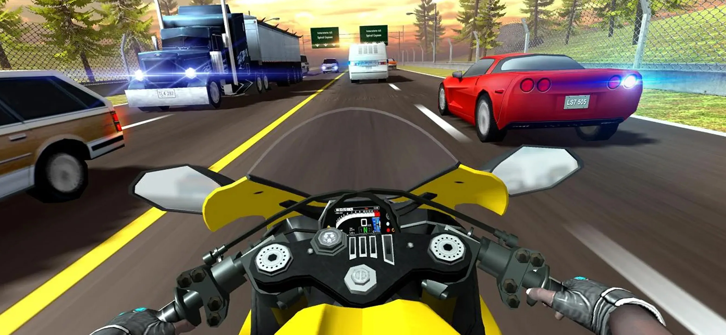 Highway Moto Rider 2 Bike Game