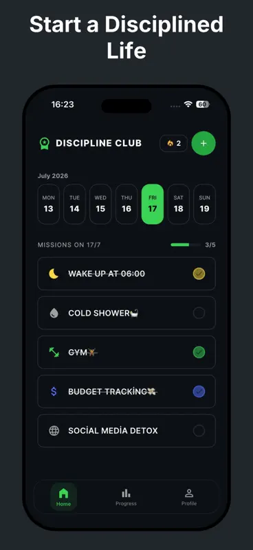Discipline Club: Habit Tracker screenshot 1 of 6