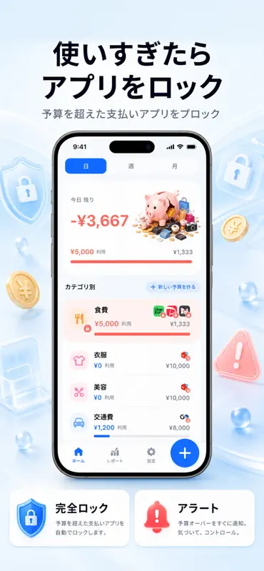 節約家計簿・予算管理・支出管理 - LockPay screenshot 4 of 7