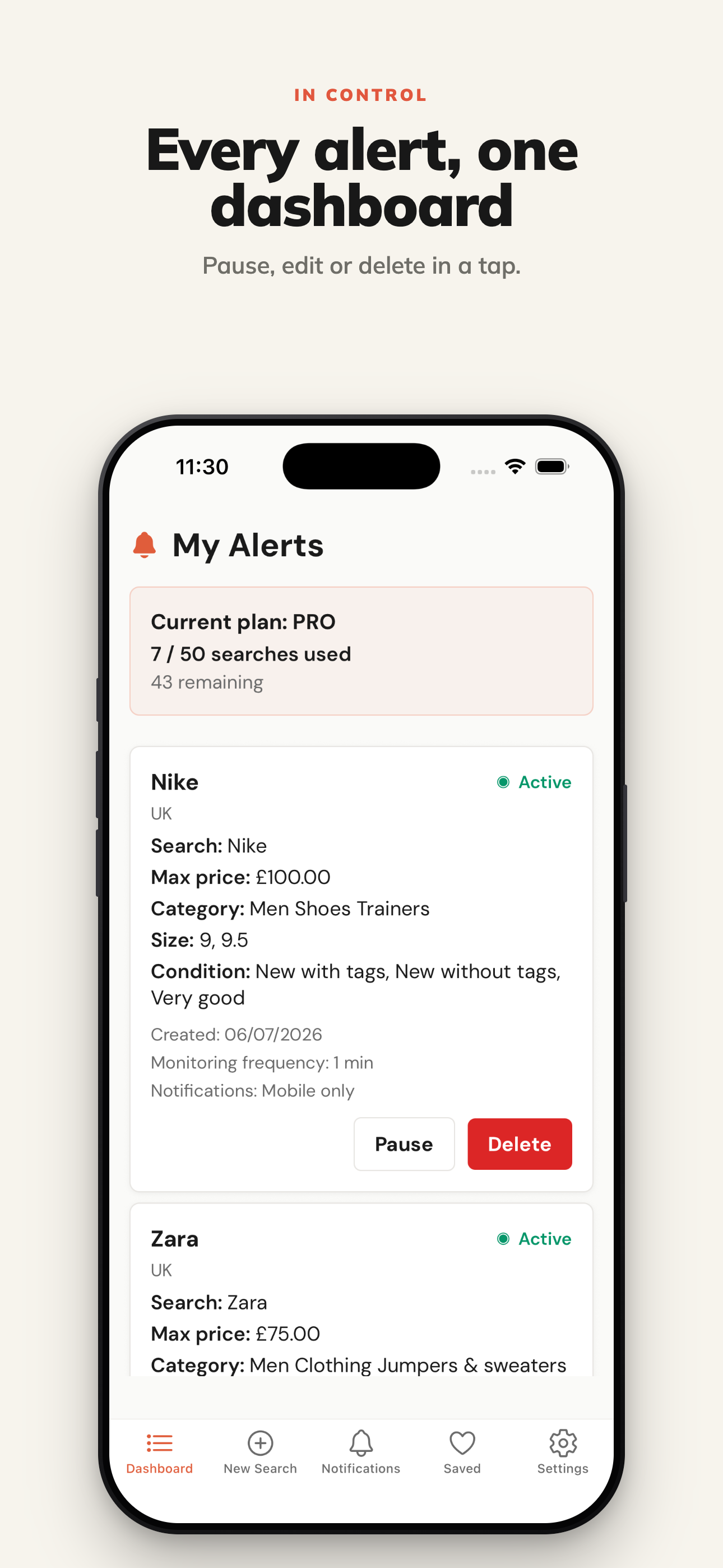 Vinotify - Shopping Alerts screenshot 3
