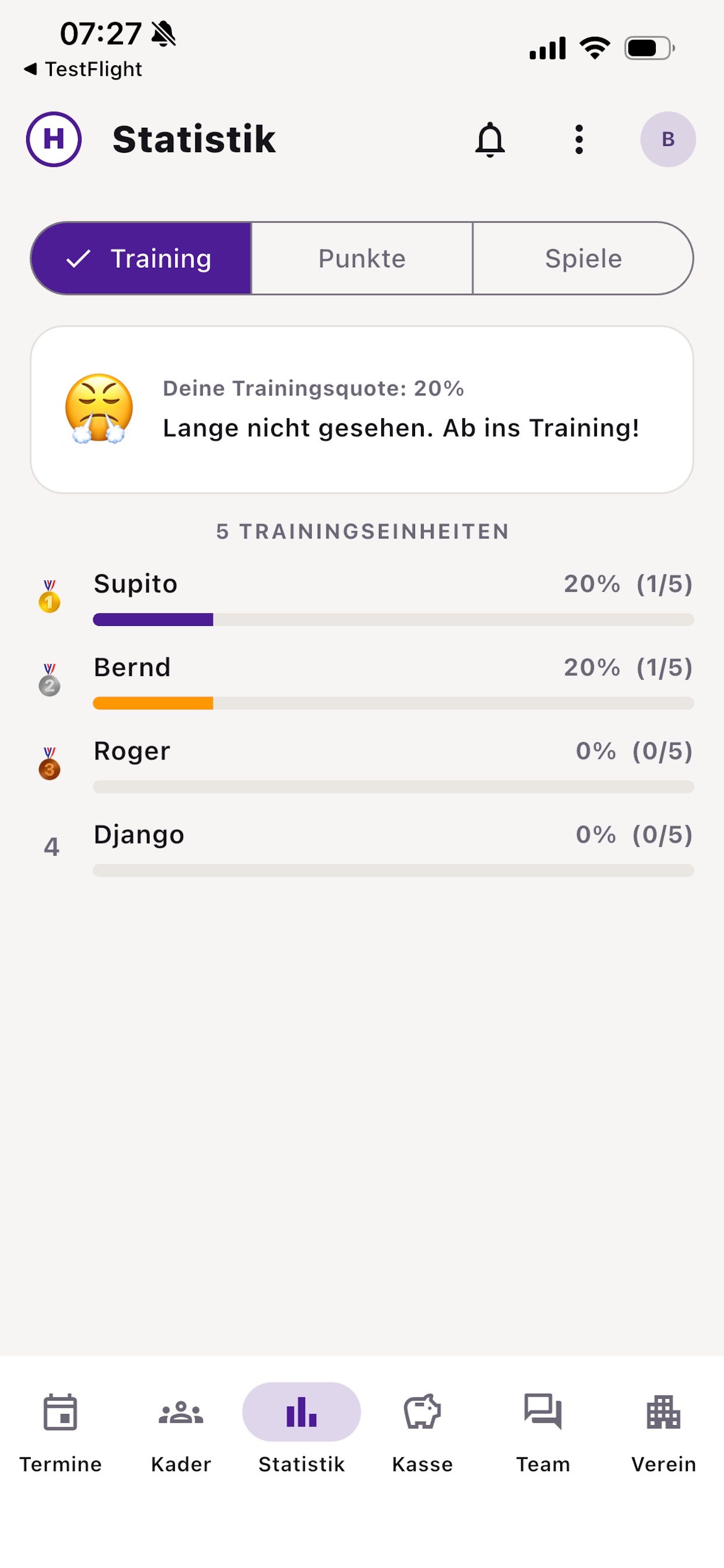 Screenshot 5 of Kabine – Team-App