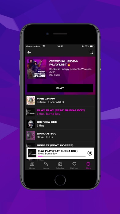 Wireless Festival 2025 Screenshot