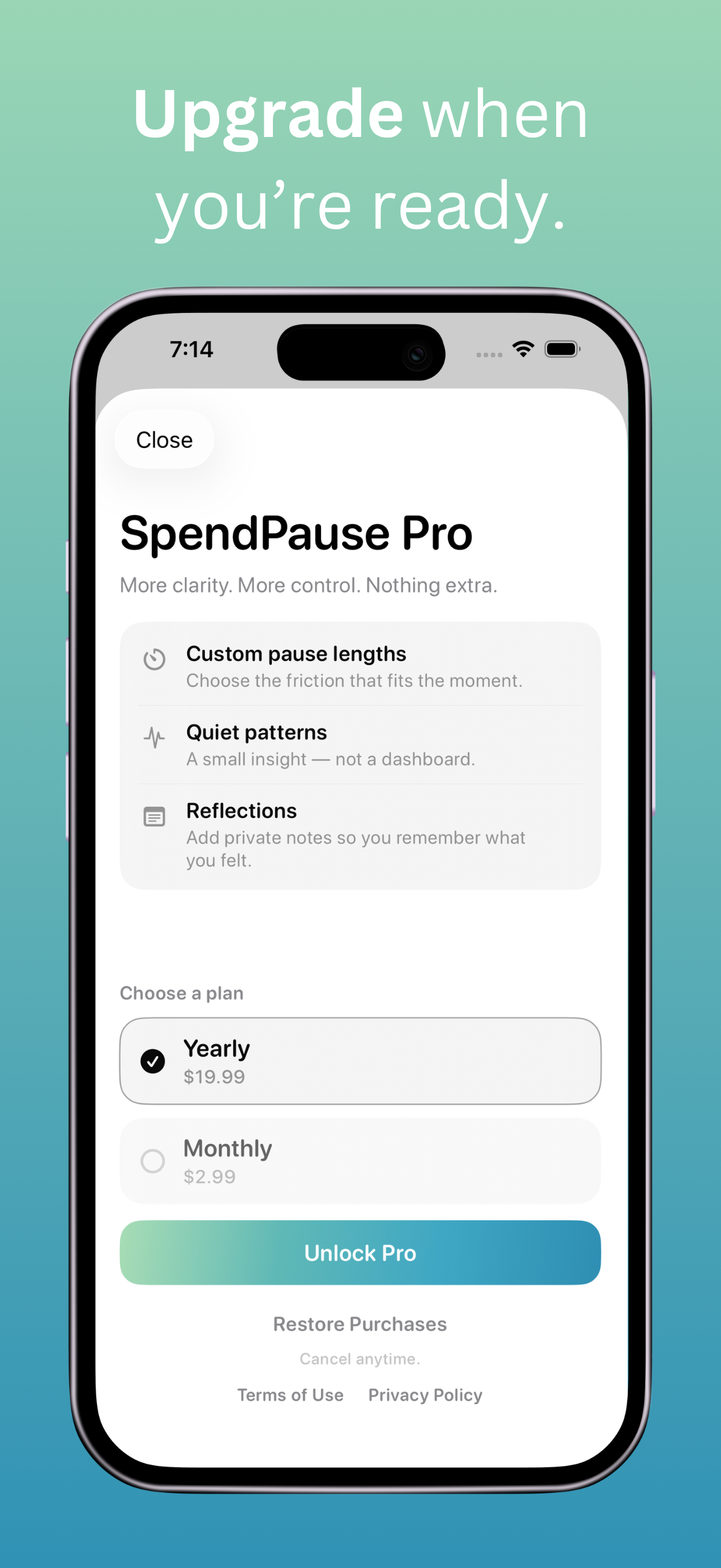 SpendPause App