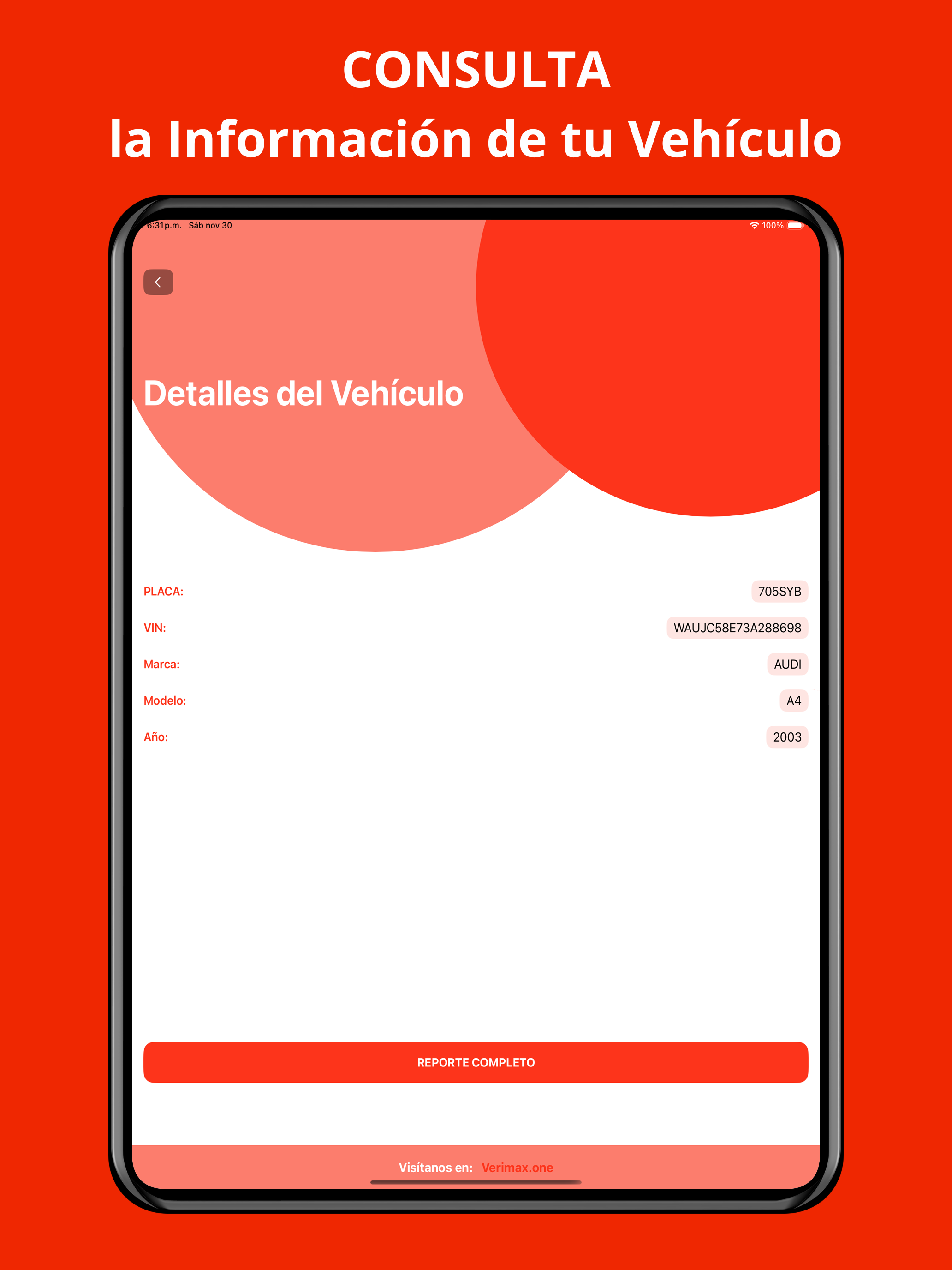 VERIMAX Consulta Vehicular