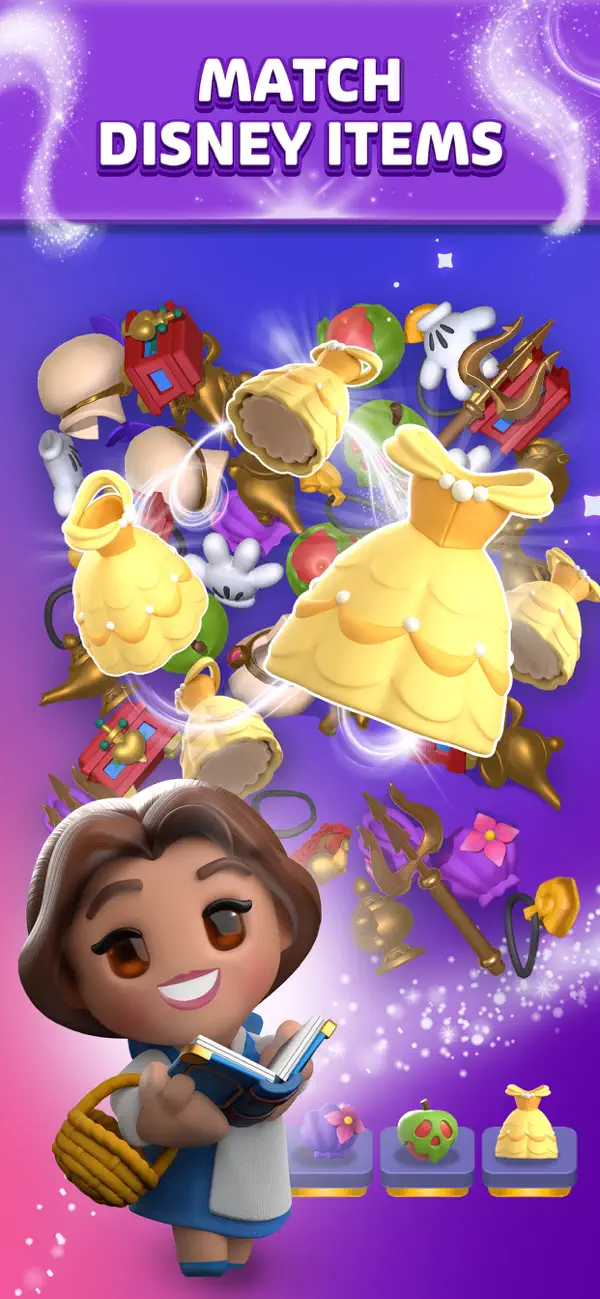 #1. Disney Magic Match 3D (iOS) Av: Jam City, Inc.