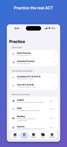 ACT Test Prep: Exam Practice iPhone screenshot