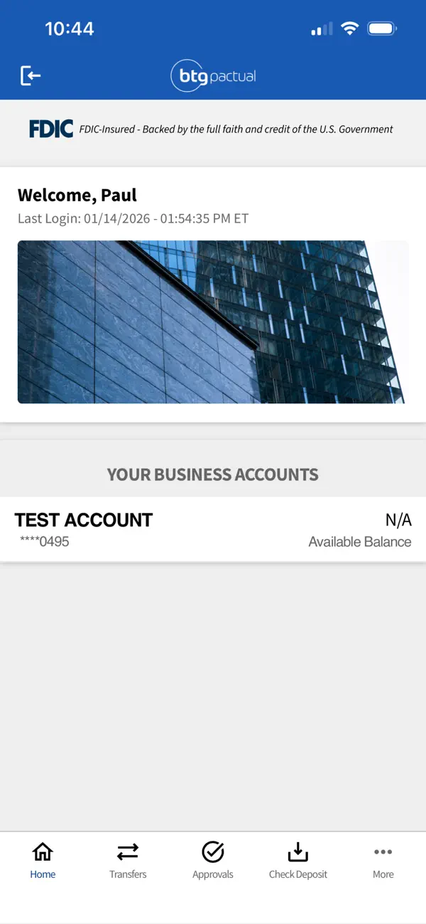 Screenshot #2 pour BTG Pactual Bank Business