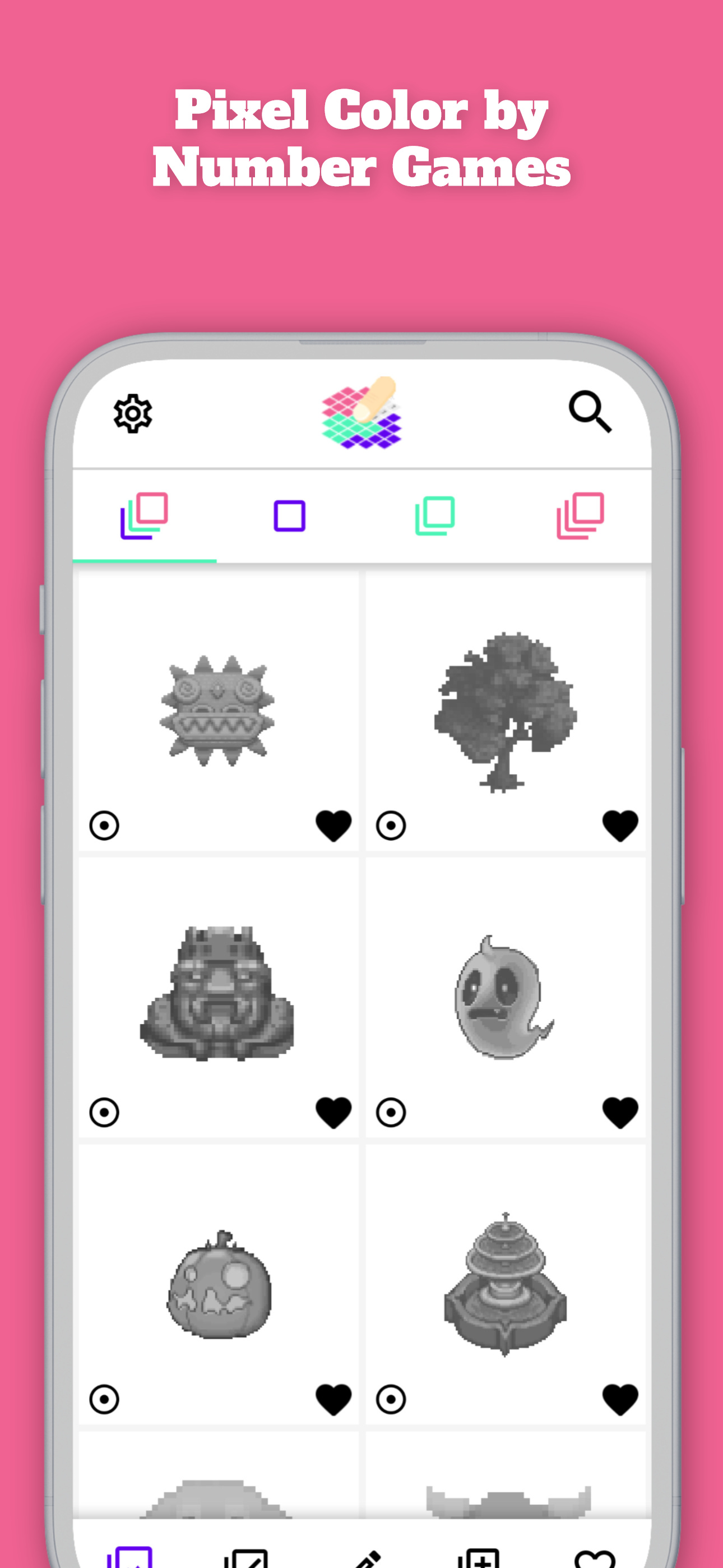 Pixel Color by Number Games