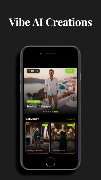 AI Photo Generator: Vibe AI iPhone screenshot 1 - Photo & Video app