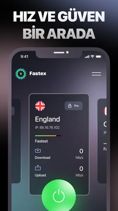 FastexVPN - Sınırsız Hızlı VPN iPhone Ekran Görüntüsü 2