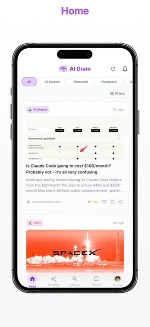 AIgram - AI News, Summarized screenshot 1