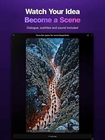 Cinely: AI Film & Movie Maker iPad screenshot 3
