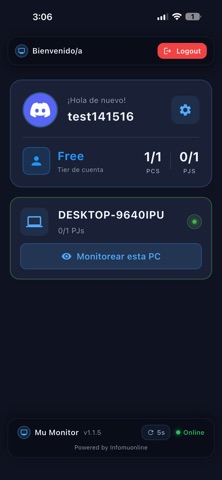 Mu Monitor screenshot