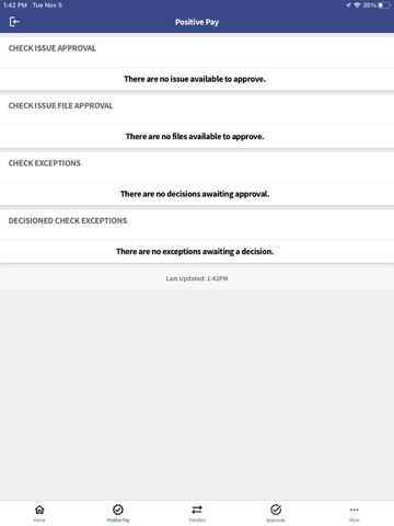 Open Bank Cash Management iPad screenshot