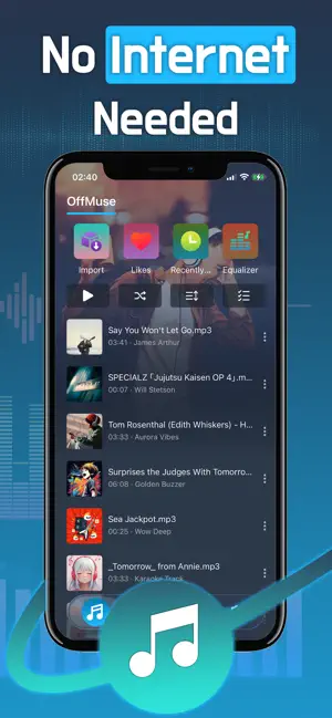 Sol Music – Offline Player MP3 iPhone screenshot 3