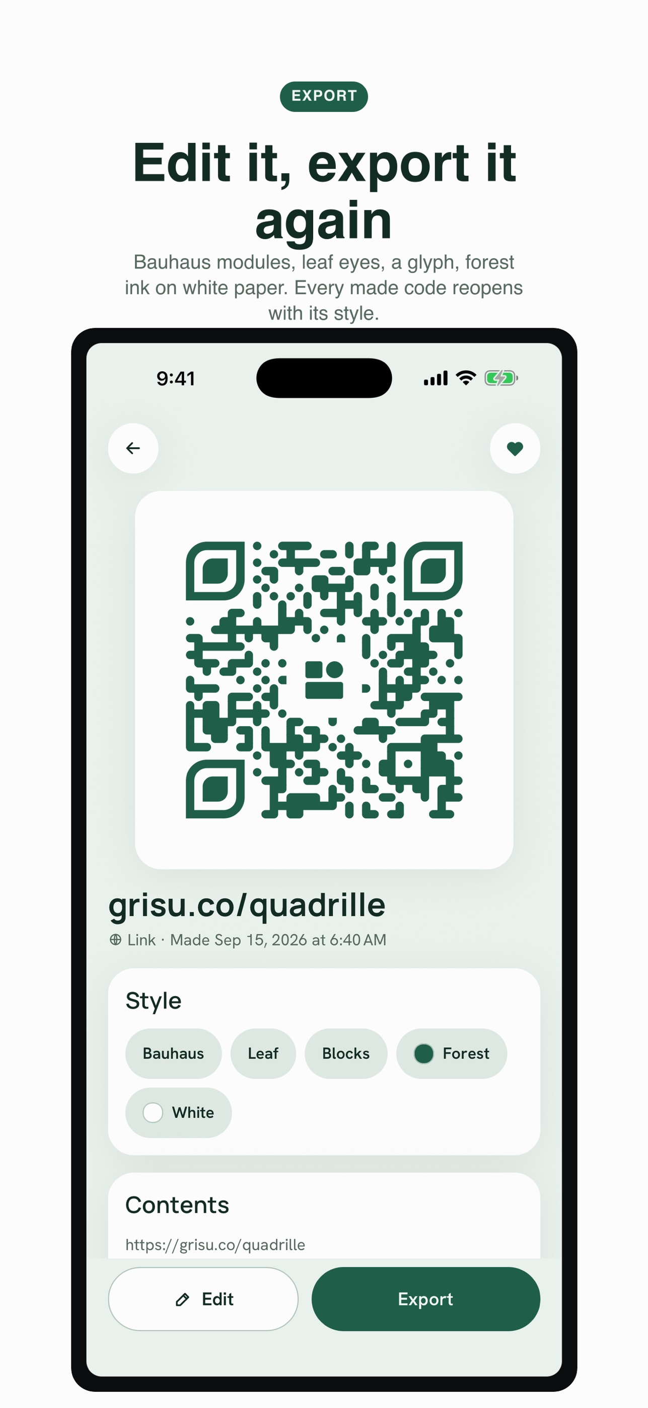 Screenshot 6 of Quadrille: QR Scanner & Maker
