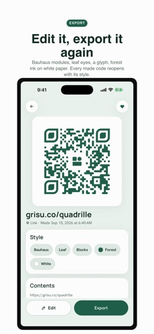 Quadrille: QR Scanner & Maker Screenshot 6 of 6