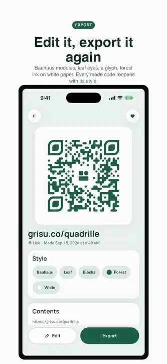 Quadrille: QR Scanner & Maker screenshot 6